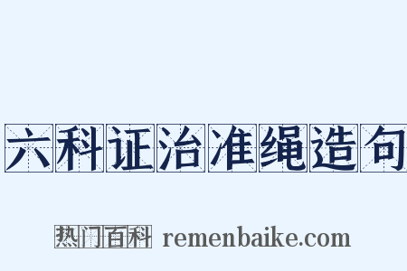 六科证治准绳造句是什么意思的图片
